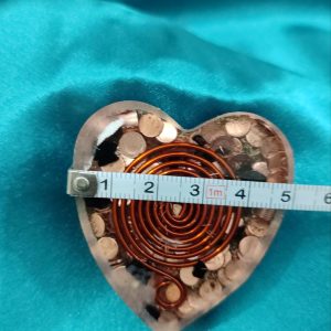 Rozekvarc orgonit-srce za bezuslovnu ljubav,5x5x2cm