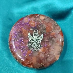 Vođena zaštita, životna snaga i uteha. Lični/prostorni medaljon sa anđelom, 5,5 cm