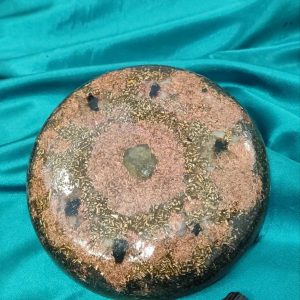 Citrin-turmalin podmetač za vodu, 16 cm