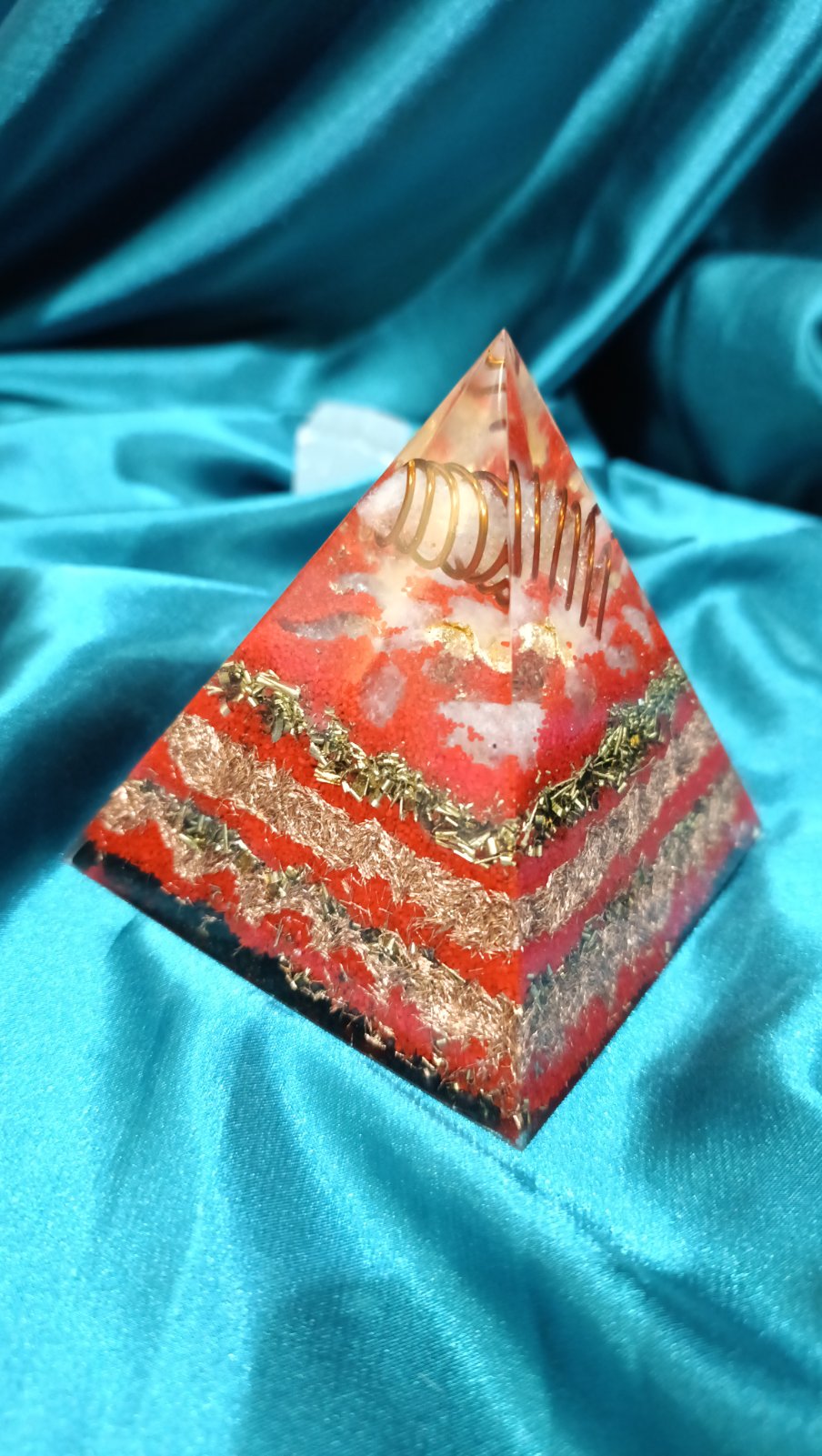 Obilje, prosperitet i poslovne prilike. 1 kom. piramide sa citrinom u vrhu 9x9 cm - Image 3